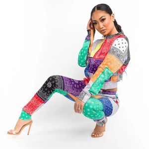 Bandanna 2 piece jogger set